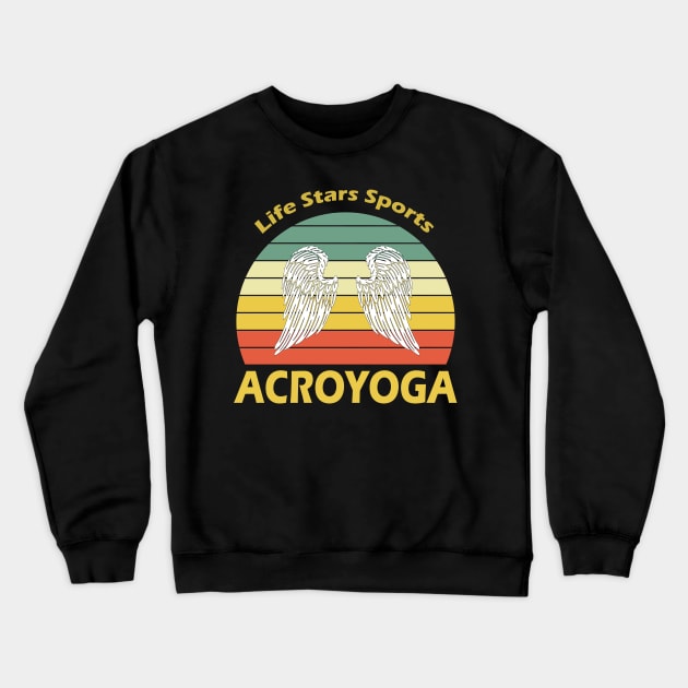 Sports Acroyoga Crewneck Sweatshirt by My Artsam